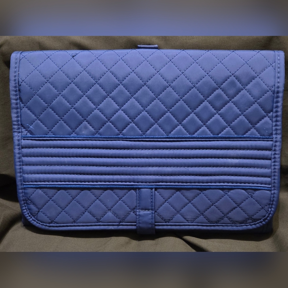 Traveling Trifold Hanging Toiletry Bag Lush Blue